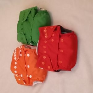 Lil Helpers Onesize Cloth Diapes (Set of 3)